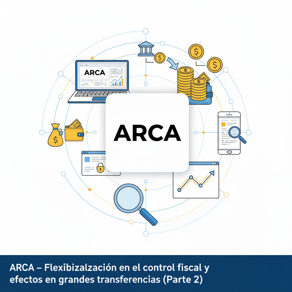 ARCA flexibilización control fiscal y efectos en grandes transferencias